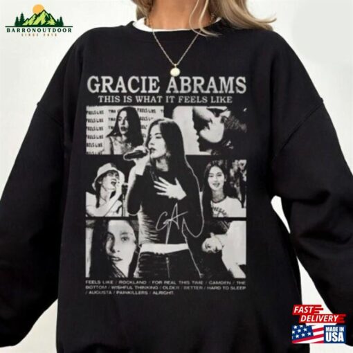 Gracie Abrams This Is What It Feels Like Album Shirt Fan Gift Sweatshirt Hoodie