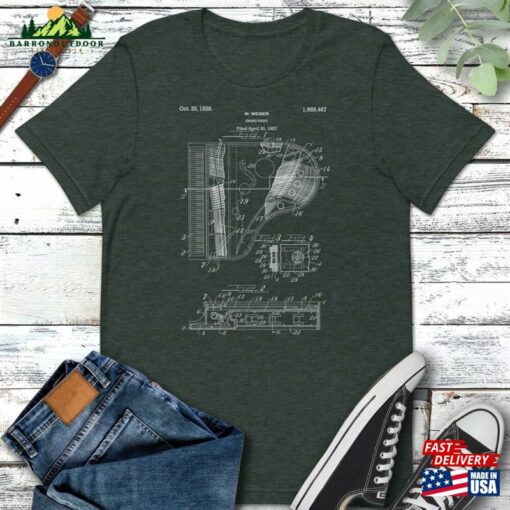 Grand Piano Patent Tee Player Gift Pianist Classic Hoodie