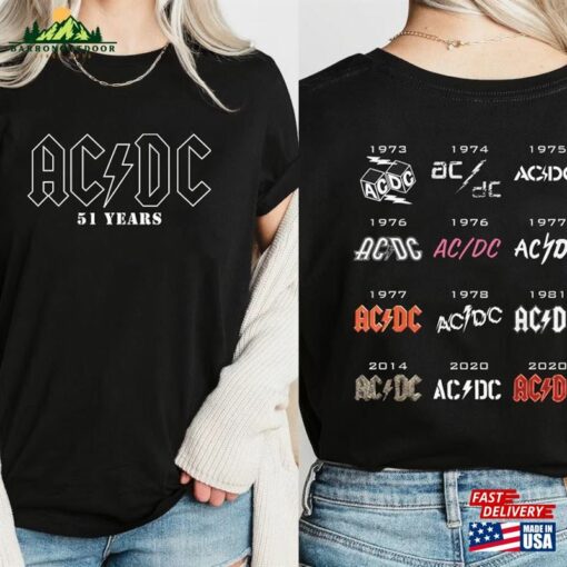 Graphic 51 Years Ac Hc Shirt Tour 2024 T-Shirt Unisex