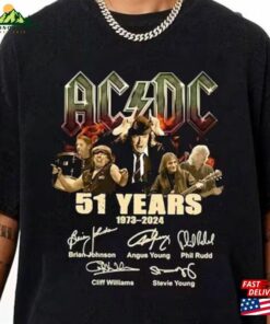 Graphic 51 Years Acdc 1973 2024 Shirt Tour Unisex Classic