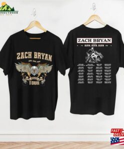 Graphic Burn Tour 2023 Shirt Cowboy Zach Bryan Bull Skull Hoodie Classic