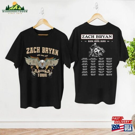 Graphic Burn Tour 2023 Shirt Cowboy Zach Bryan Bull Skull Hoodie Classic