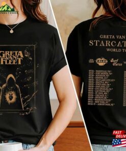 Graphic Greta Van Fleet Starcatcher World Tour 2023 T-Shirt Dream In Gold Shirt Concert Sweatshirt