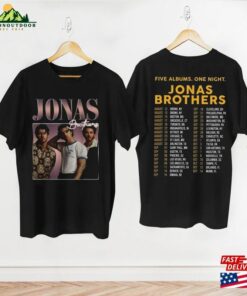 Graphic Jonas Brothers Shirt Five Albums One Night Tour 2023 Fan Gift Sweatshirt Classic