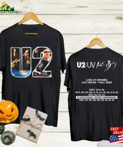 Graphic U2 Band Tour 2023 Shirt Achtung Baby Live At Sphere Classic Rock Unisex