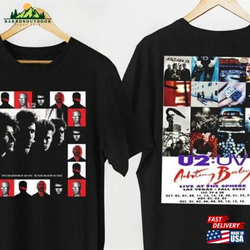 Graphic U2 Band Unisex Shirt Achtung Baby Live At Sphere T-Shirt