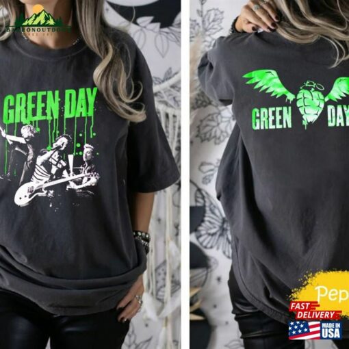 Green Day The Saviors 2024 Tour Comfort Color T-Shirt Band Graphic Tee Concert Shirt Hoodie Sweatshirt