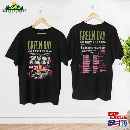 Green Day The Saviors 2024 Tour T-Shirt Band Graphic Tee Concert Shirt Classic Sweatshirt