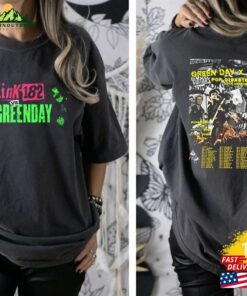 Green Day Vs Blink 182 The Saviors 2024 Tour Comfort Color T-Shirt Band Graphic Tee Concert Shirt Classic Hoodie