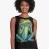 Green Frog Thoughtful Sleeveless Top Classic Unisex