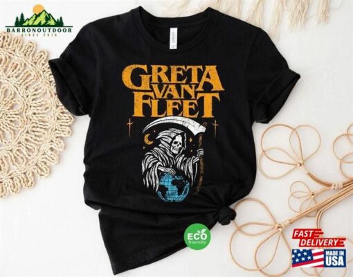 Greta Van Fleet Band Shirt Dream In Gold Tour 2023 Gift For Mom Sweatshirt Hoodie