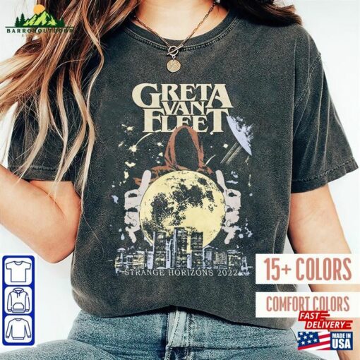 Greta Van Fleet Dreams In Gold Tour 2022 T-Shirt Rock Band 21Se06 Classic