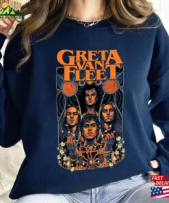 Greta Van Fleet Shirt Dream In Gold Tour 2023 Rock Band Merch Hoodie Unisex