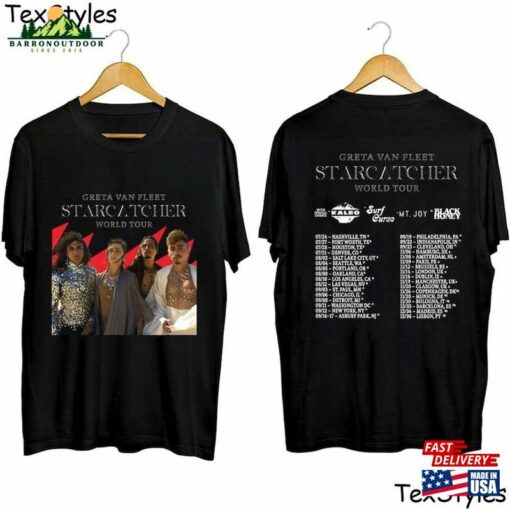 Greta Van Fleet Starcatcher World Tour 2023 Shirt Band Fan Hoodie Sweatshirt