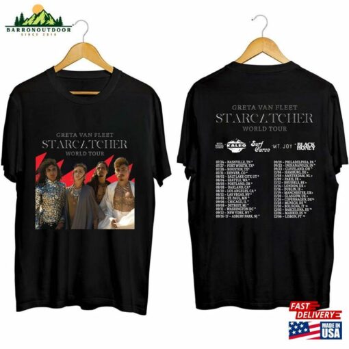 Greta Van Fleet Starcatcher World Tour 2023 Shirt Band Fan Unisex Hoodie