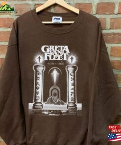 Greta Van Fleet Vintage Tour 2023 Tee Dreams In Gold Shirt T-Shirt Classic
