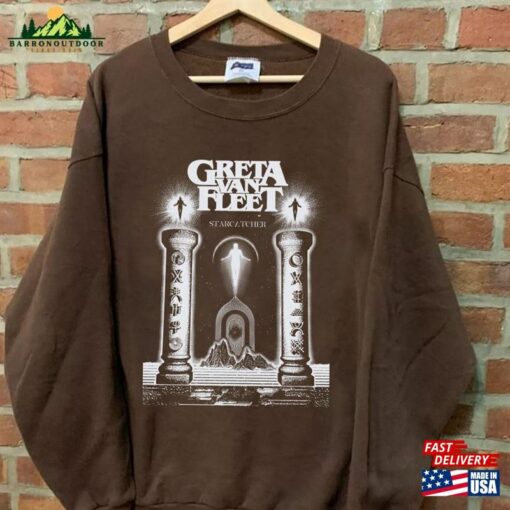 Greta Van Fleet Vintage Tour 2023 Tee Dreams In Gold Shirt T-Shirt Classic