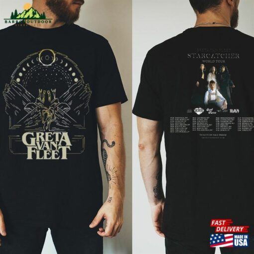 Greta Van Fleet World Tour 2023 T-Shirt Starcatcher Concert Rock Band Shirt Sweatshirt Hoodie