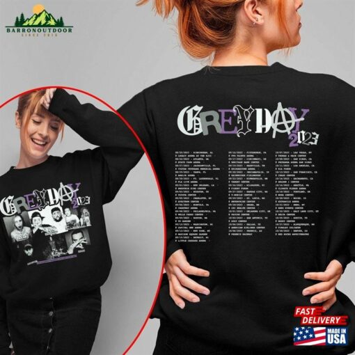 Grey Day Tour 2023 2Sided Shirt Unisex T-Shirt Concert Merch Classic