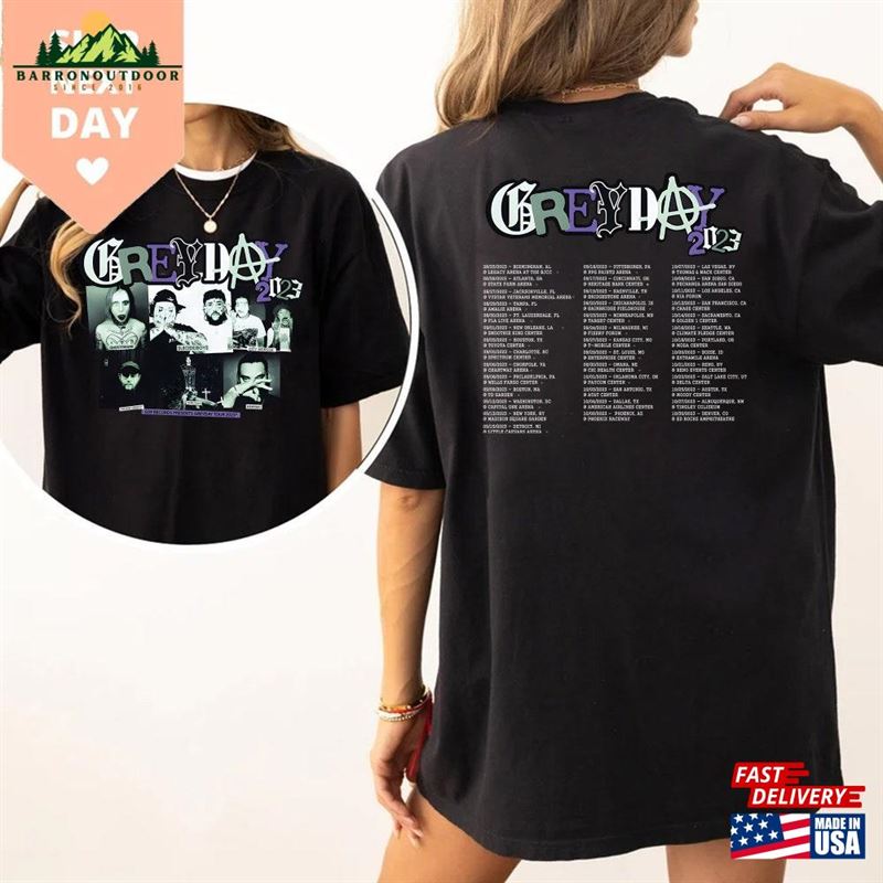 Grey Day Tour 2023 T-Shirt Concert Shirt Hoodie Unisex Grey Day Tour 2023 T-Shirt Concert Shirt Hoodie Unisex