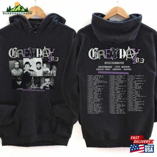 Grey Day Tour 2023 Vintage G59 Shirt Skeleton Retro Uicideboy Tee Unisex Sweatshirt