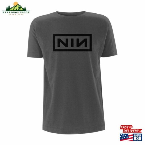 Grey Nine Inch Nails Trent Reznor Logo Official Tee T-Shirt Classic