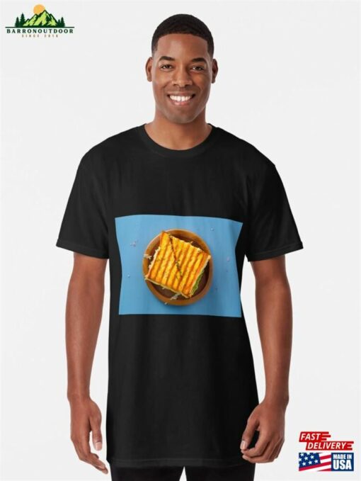 Grilled Cheese On Blue Long T-Shirt Sweatshirt