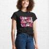 Groovy And Bright Retro Pink Christmas Classic T-Shirt