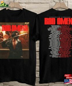Groovy Bad Omens Concert Fall Tour 2024 Shirt Unisex T-Shirt Hoodie