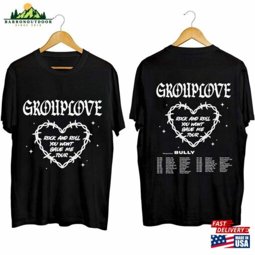 Grouplove And Bully 2024 Rock Roll You Won’T Save Me Tour Shirt Band Fan Sweatshirt Classic