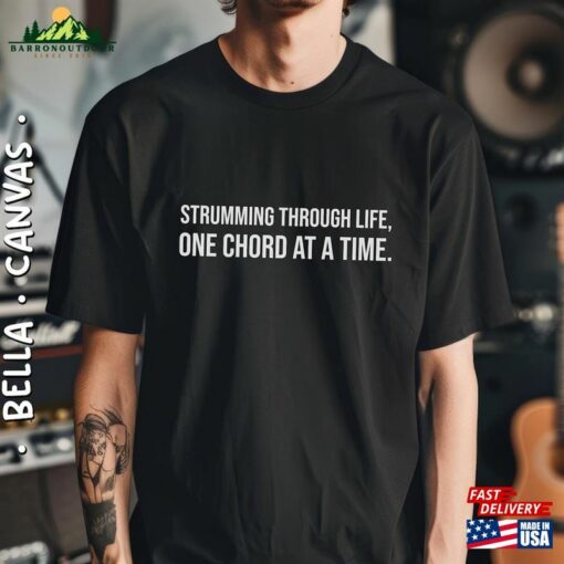 Guitar Shirt Lover Gift For Boyfriend Player Rock Band Guitarist Unisex T-Shirt