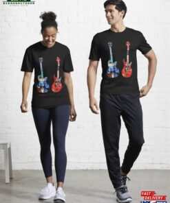 Guitar Threesome Colorful Guitars T-Shirt Active Unisex Hoodie