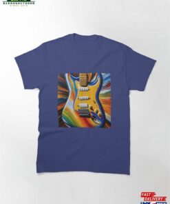 Guitarist Strat Style Artistic Guitar Classic T-Shirt Hoodie