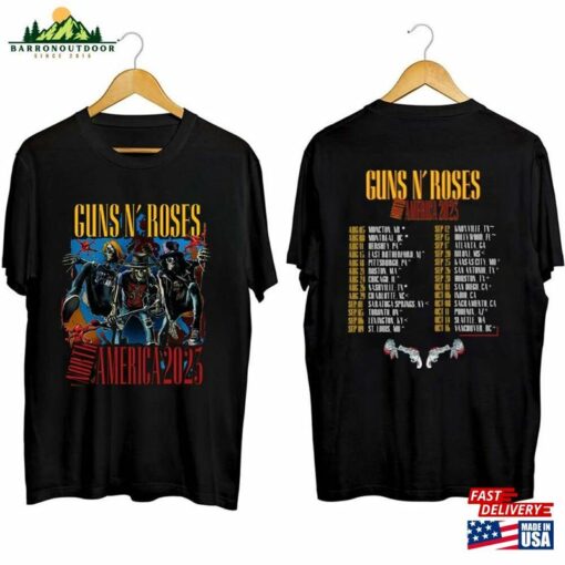 Guns N’roses North America 2023 Tour Shirt Hoodie Unisex