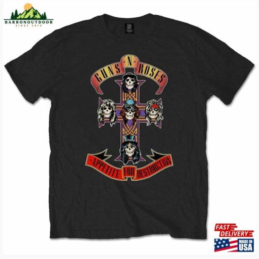 Guns N’roses Unisex T-Shirt Appetite For Destruction Black N