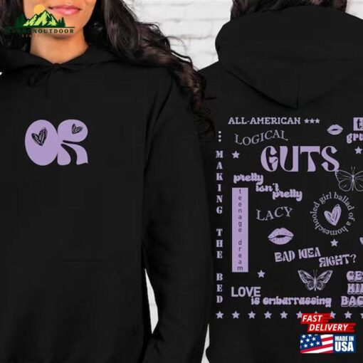 Guts Olivia Rodrigo Sweatshirt Shirt World Tour Unisex Hoodie