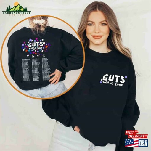 Guts Olivia World Tour 2024 Shirt Vintage Rodrigo Sweatshirt Unisex