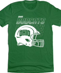 Ohio University Football Helmet Fade