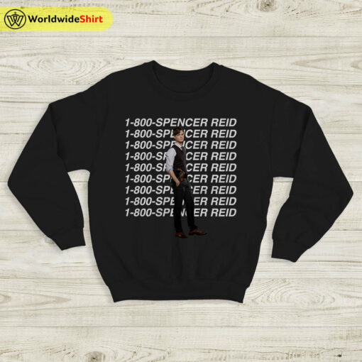 Spencer Reid 1-800 Sweatshirt Criminal Minds Shirt TV Show Shirt