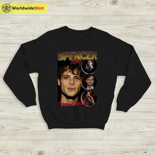 Spencer Reid Vintage 90’s Sweatshirt Criminal Minds Shirt TV Shirt