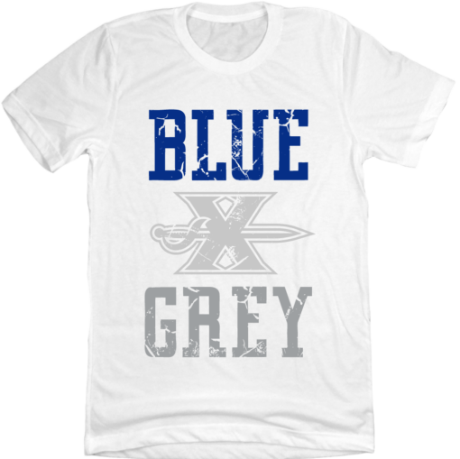 Xavier University Blue X Grey