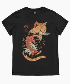 Carp Tattooed Cat T-Shirt