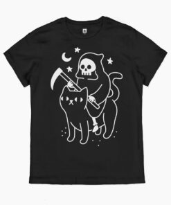 Death Rides a Black Cat T-Shirt