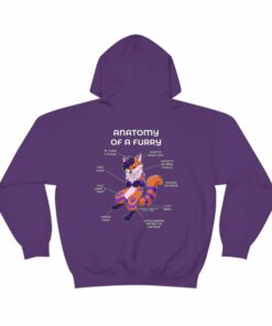 Furry Orange and Blue – Hoodie