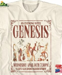 Genesis Band Tickets Logo Natural Shirt Sweatshirt Classic
