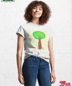 Girl Hugging A Tree Classic T-Shirt