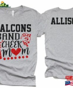 Glitter Band Amp Cheer Mom T-Shirt Shirts Short Sleeve Bella Canvas Customize With Your Colors Sweatshirt