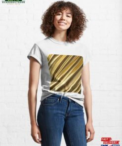 Golden Elegance Luxurious Waves Of Shimmering Opulence Design Classic T-Shirt Unisex