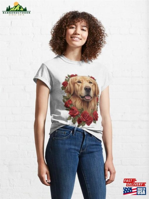 Golden Retriever Portrait Classic T-Shirt Sweatshirt Unisex