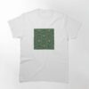 Green Art Deco Pattern Classic T-Shirt